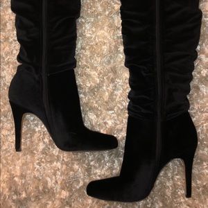 INC International Concepts Black Suede Boots